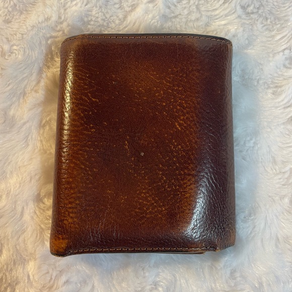 Geoffrey Beene Leather Trifold Dk Brown Wallet - Picture 2 of 7
